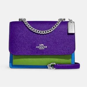Last one! NWT Coach Klare Crossbody In Colorblock SV/Sport Purple Multi